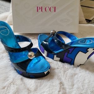Emillo Pucci - Platform Wedge Shoes w/Bell.